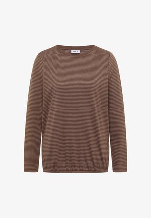 Cecil, LANGARM SHIRT MIT BOAT NECK UND STREIFEN - Longsleeve - urban taupe