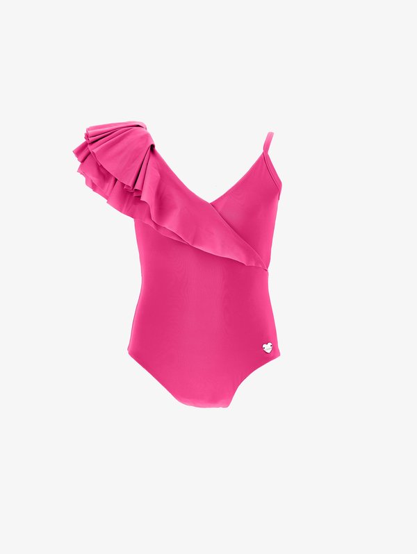 COSTUME INTERO ELEGANT UNITO - Swimsuit - fucsia