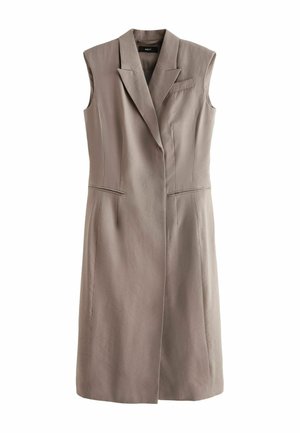MINI SLEEVELESS  TALL - REGULAR FIT - Skjortklänning - mink brown