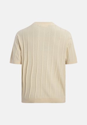 Redefined Rebel, RRMARTIN KNIT TEE REGULAR FIT - Βασικό μπλουζάκι - ecru