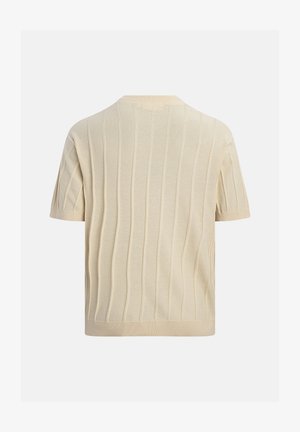 Redefined Rebel, RRMARTIN KNIT TEE REGULAR FIT - Βασικό μπλουζάκι - ecru