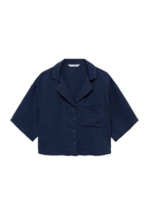 Mango BAMBIE - Button-down blouse - bleu nuit