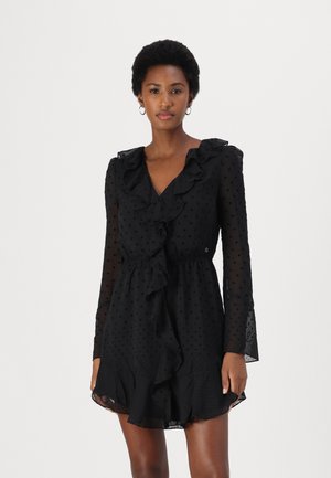 OLYMPE FRILL  - Vestido de cóctel - black