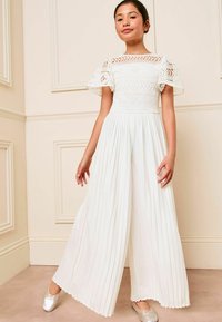 Lipsy FLUTTER SLEEVE REGULAR FIT - Buksedragter - white