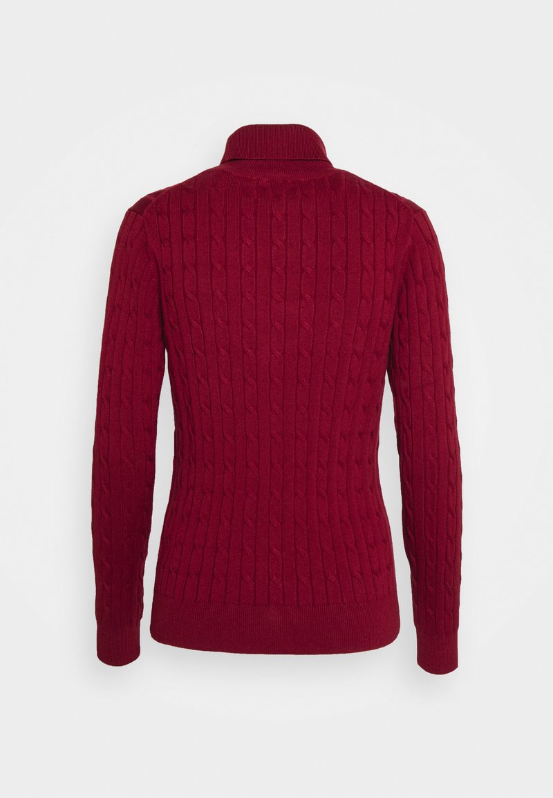 Damen Strickjacken | GANT STRETCH CABLE TURTLE NECK Strickpullover plumped red/bordeaux - FZ01441 Damen Strickjacken | GANT STRETCH CABLE TURTLE NECK Strickpullover plumped red/bordeaux - FZ01441
