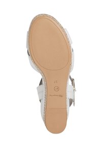 Tamaris Sandali con plateau - white leather