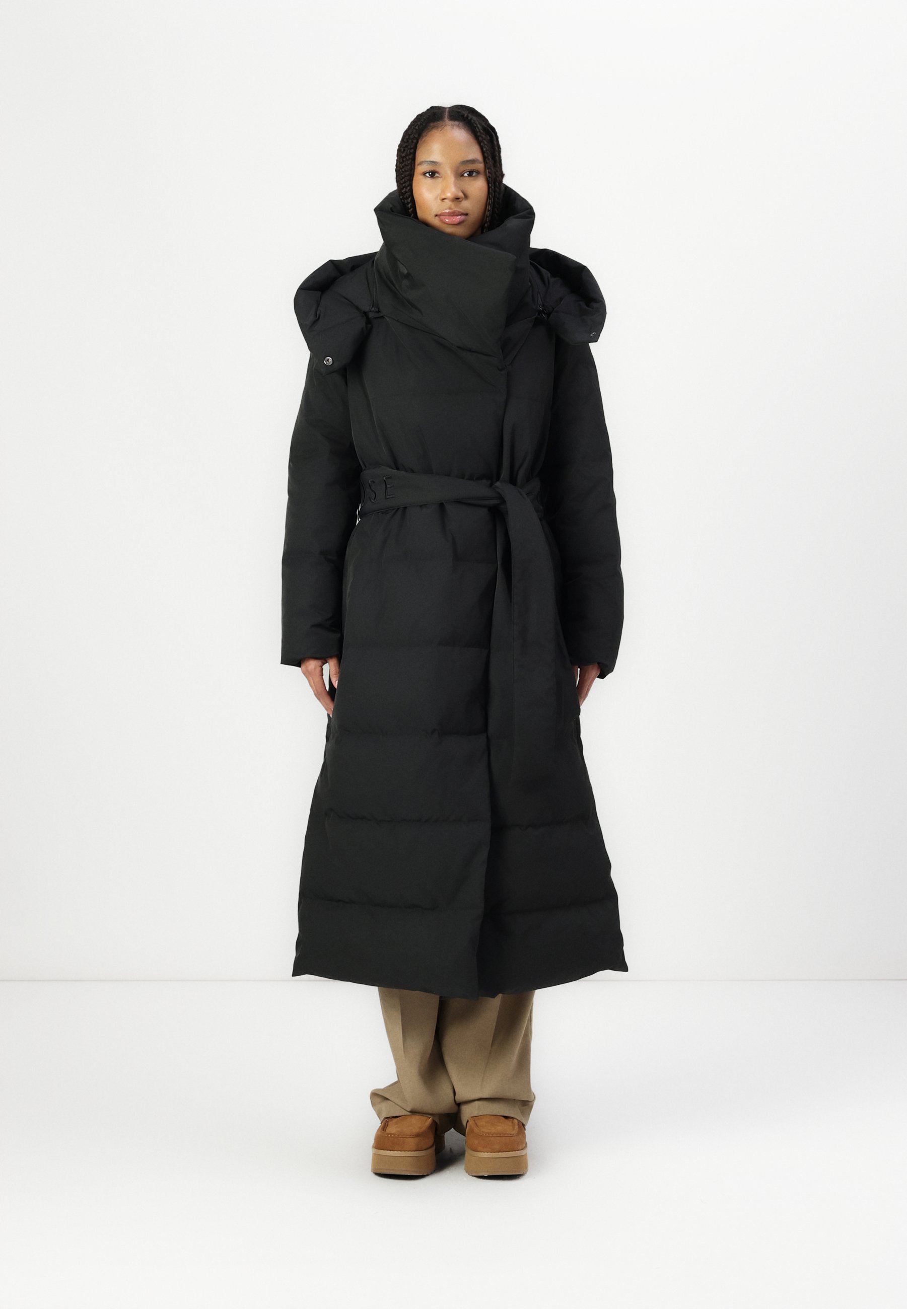 Copenhagen Muse MICCO HAT COAT - Down coat - black - Zalando