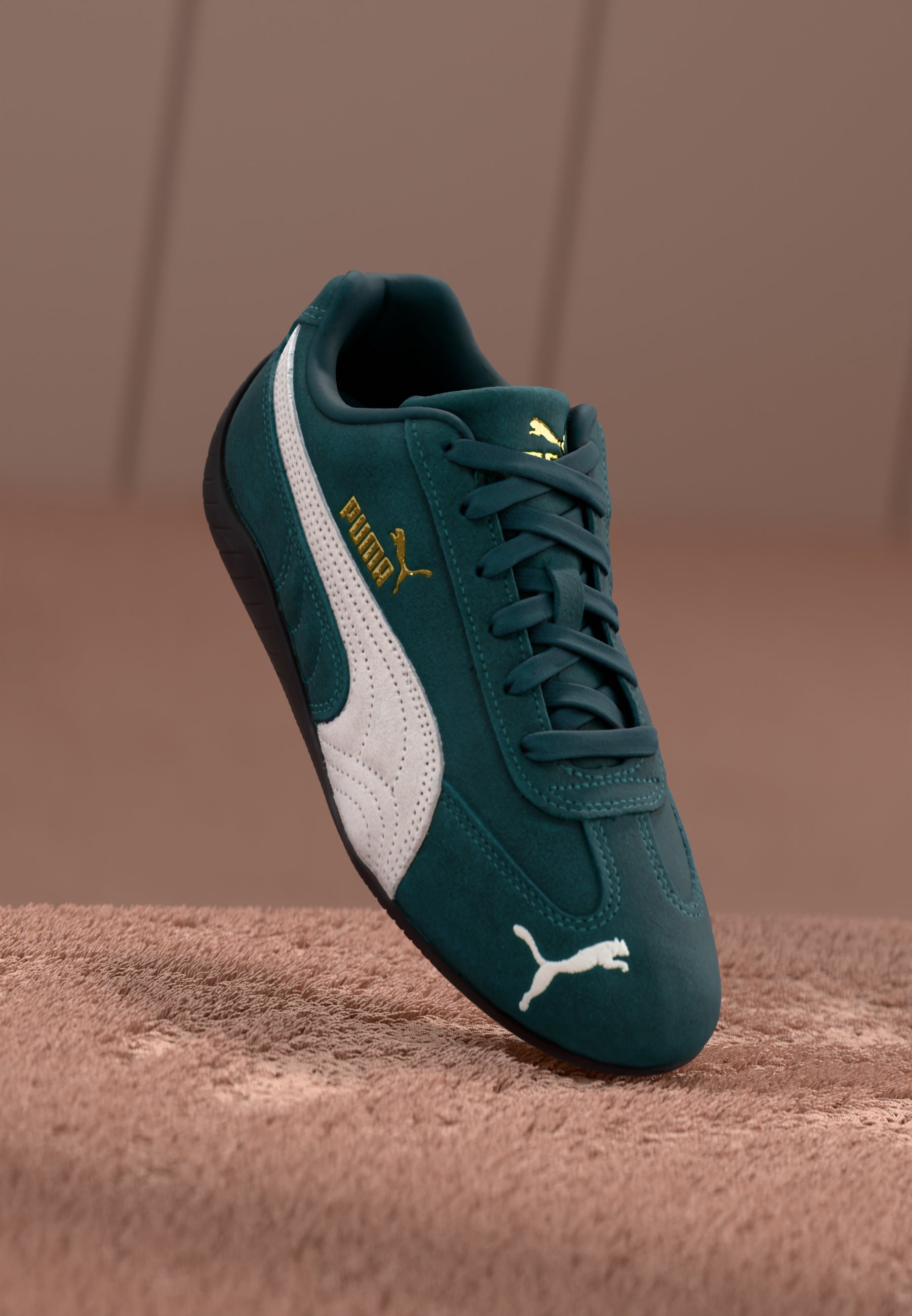 Puma SPEEDCAT OG UNISEX Trainers dark myrtle/white/dark green