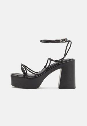Rubi Shoes by Cotton On HANNA TUBULAR WRAP PLATFORM - Sandales à plateforme - black