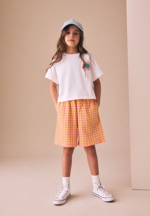 Next, REGULAR FIT - OVERSIZED SHORTS . - Verryttelyhousut - pink yellow gingham