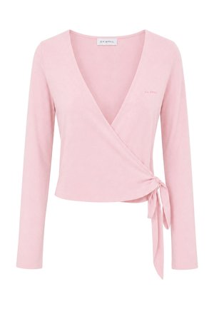 OH APRIL, LUCA WRAP CARDIGAN - Gilet - baby rose