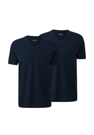 s.Oliver 2  PACK - T-shirt basic - navy