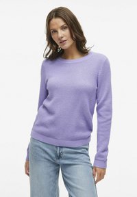 VILA VIDALO O-NECK - Stickad tröja - violet tulip