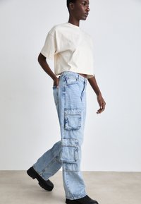 HUGO LENI - Wide leg - turquoise/aqua