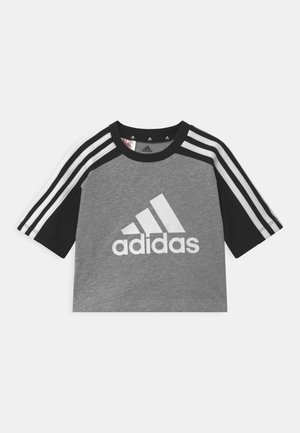 UNISEX - Triko s potiskem - medium grey heather/black/white