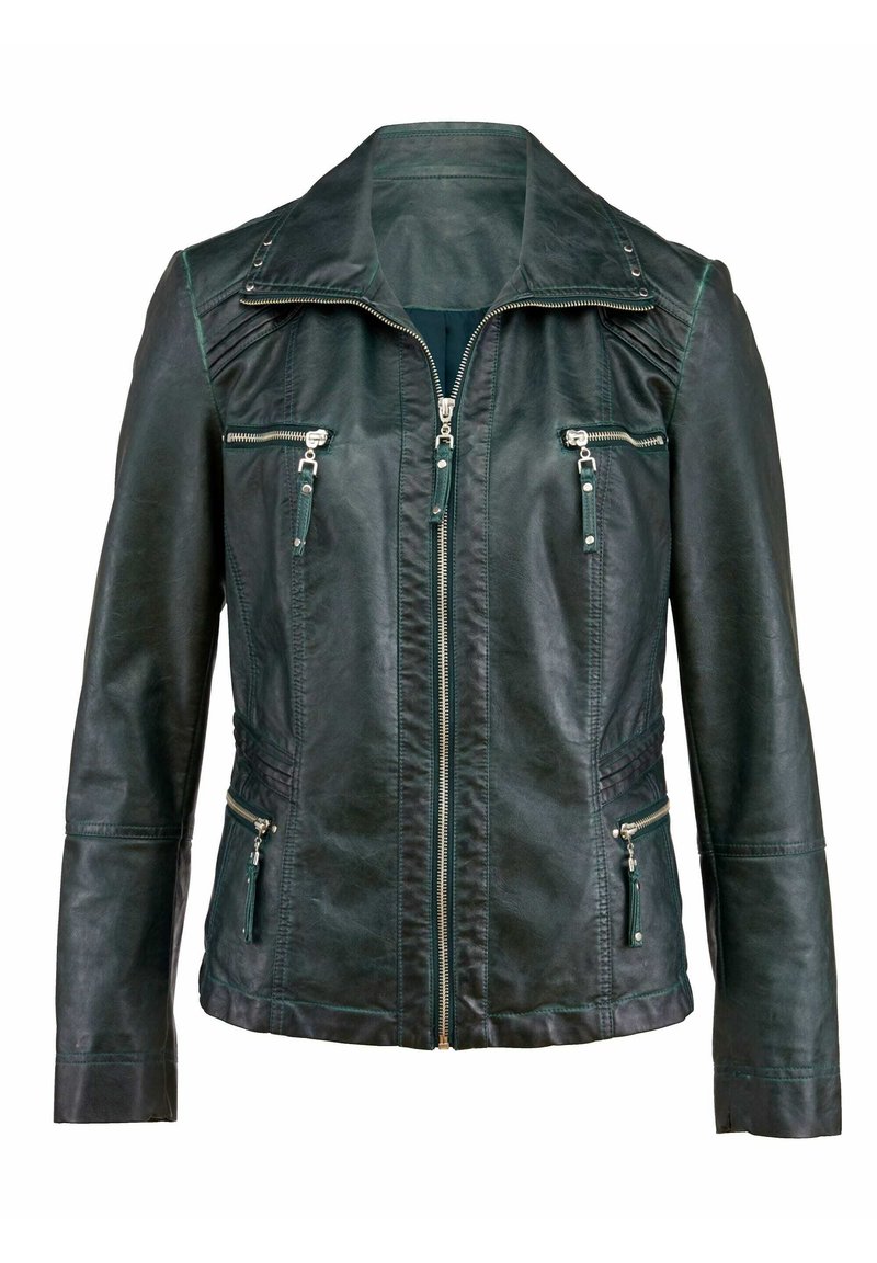 Damen Leichte Jacken | MONA Kunstlederjacke tannengrün/grün - UA11958 Damen Leichte Jacken | MONA Kunstlederjacke tannengrün/grün - UA11958
