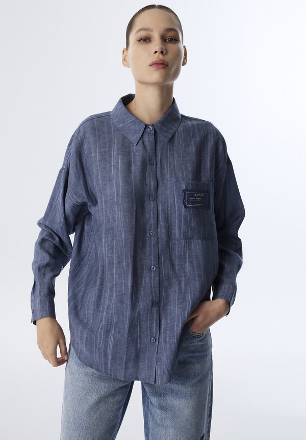 RELAXED FIT STRIPED PRINTED - Hemdbluse