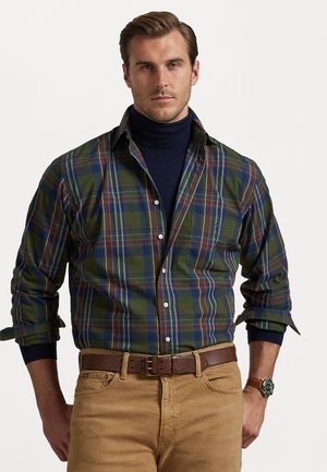 PLAID PERFORMANCE SHIRT - Skjorta - olive navy multi
