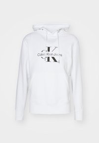 DISRUPTED OUTLINE MONOLOGO HOODY UNISEX - Felpa - bright white