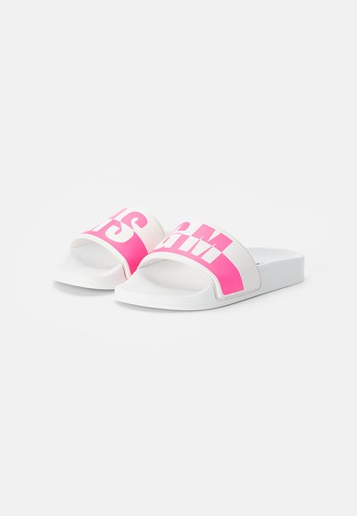 MSGM Mulas - white-neon pink