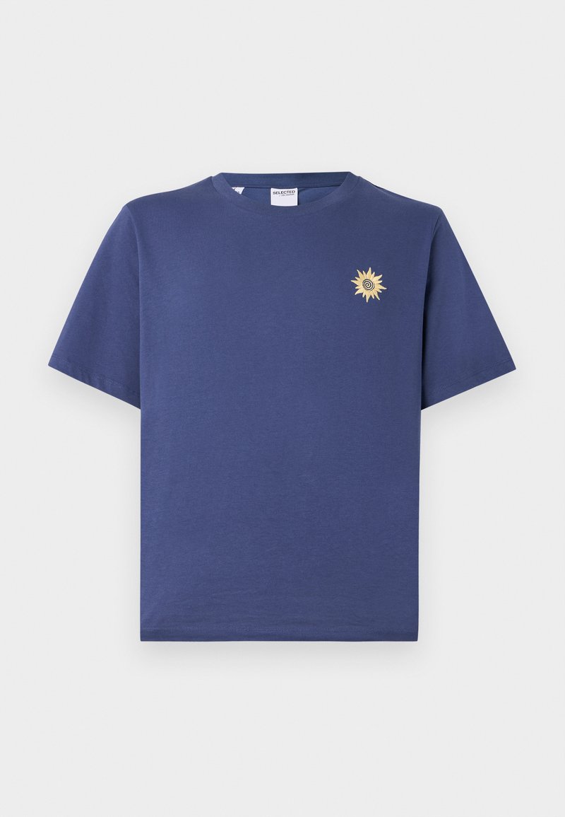 Selected Homme T-shirt basic blauw