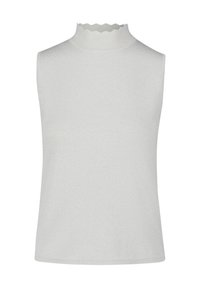 zero GLITZER MIT STEHKRAGEN - Top - creamsilver