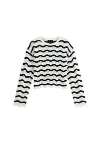 STRIPED OPEN - Strickpullover - white pattern