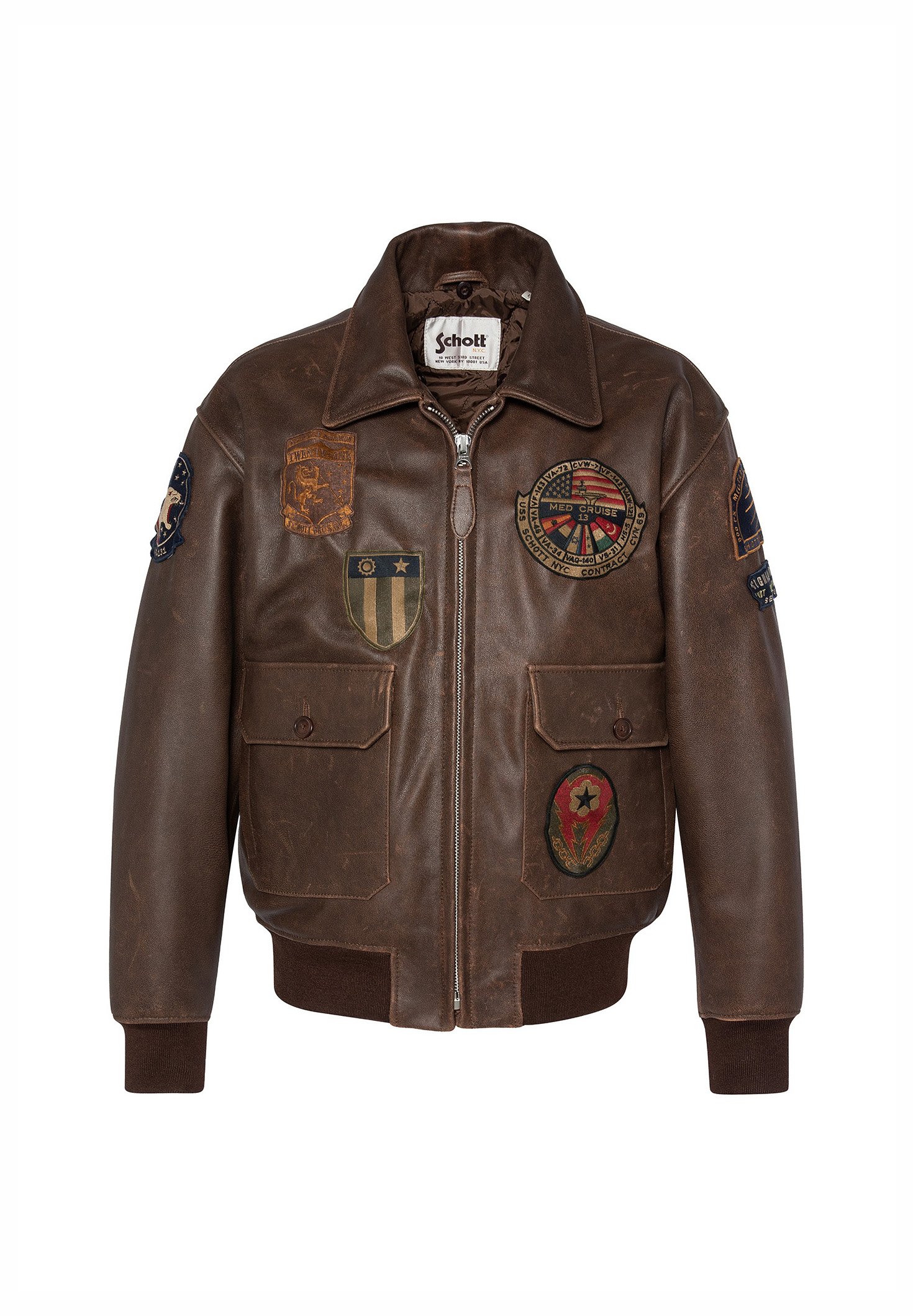 Mustang Leather jacket - braun/brown - Zalando