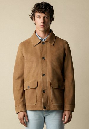 Giacca di pelle - beige