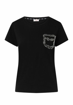 LIU JO, LIU JO BEADED T-SHIRT - Μπλουζάκι με στάμπα - black