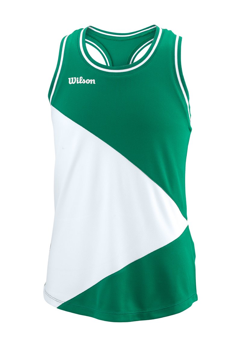Wilson TANK TEAM - Top - gruen weiss