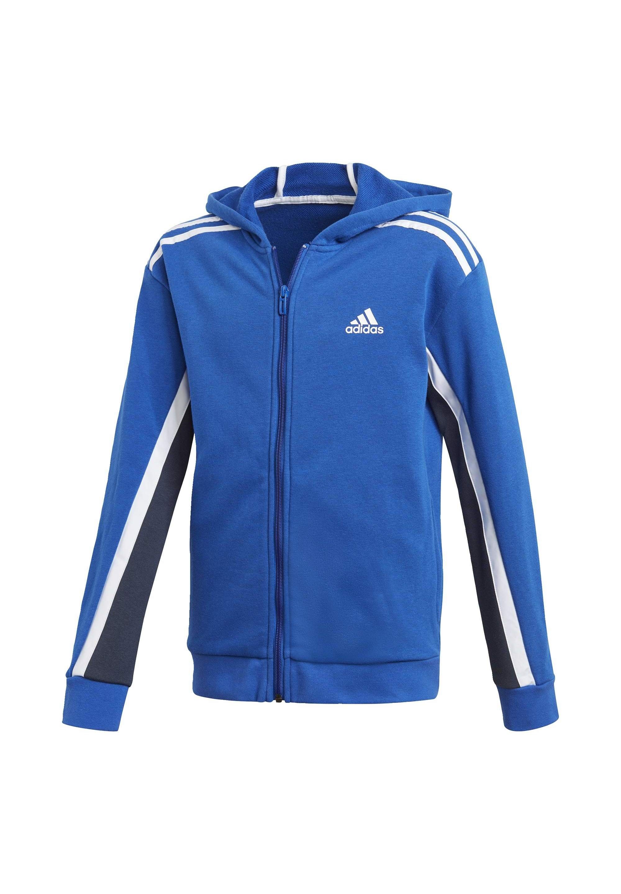blue adidas zip up jacket