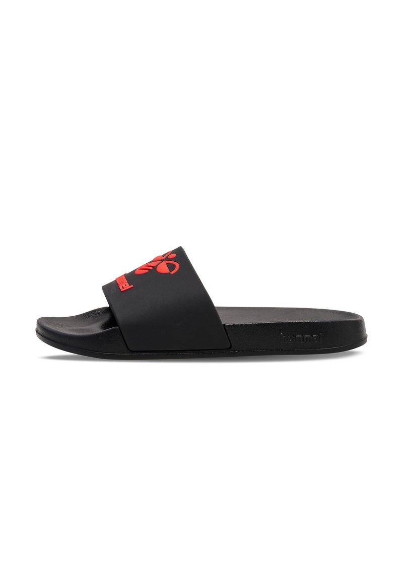Hummel ESSENTIAL - Badesandale - black chinese red