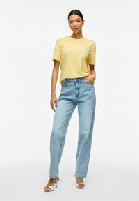 VILA NORA - T-shirts basic - pale banana