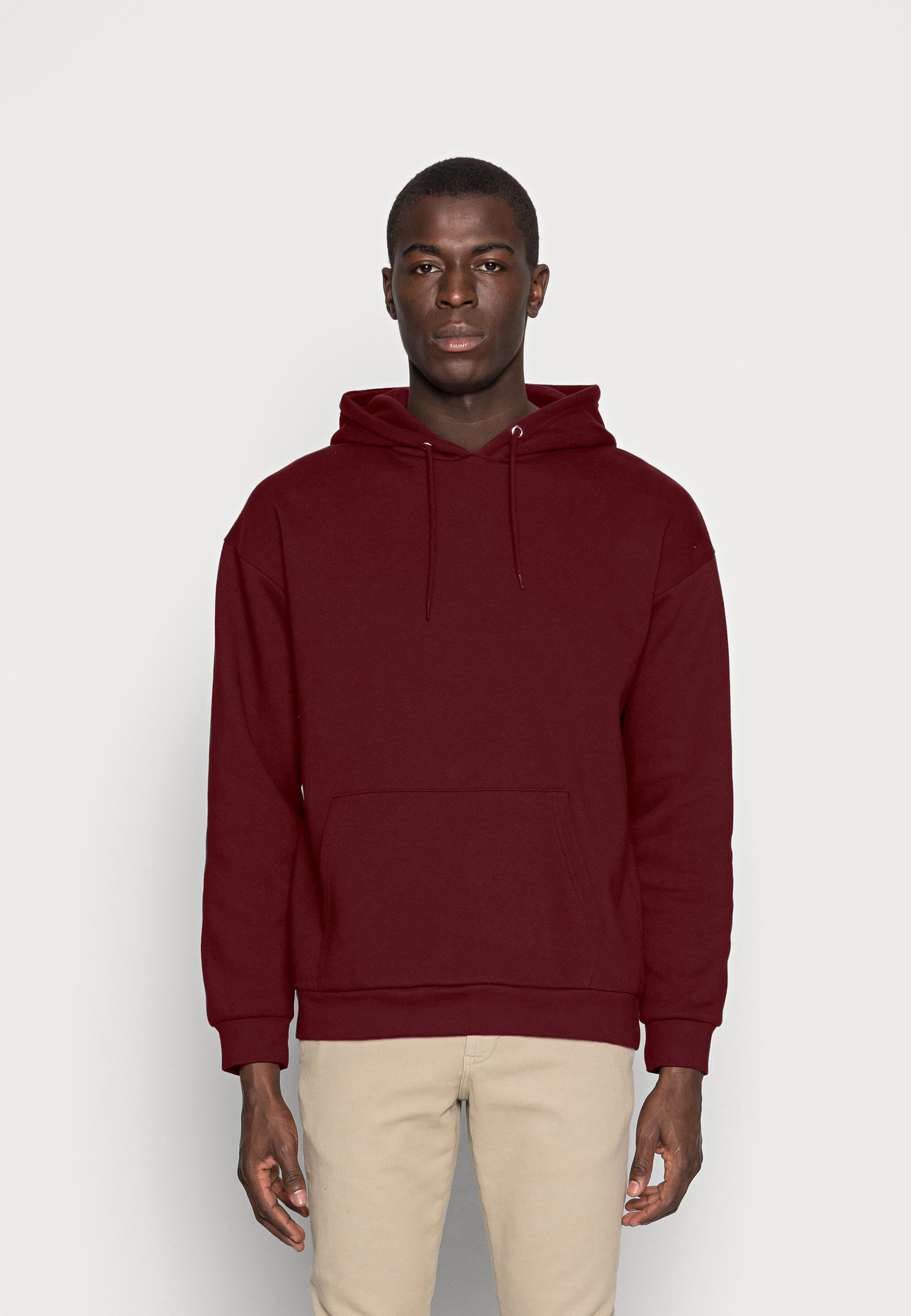 Pier One Hoodie Bordeaux Overhead Hoodie Topman Mens Hoodies Pier