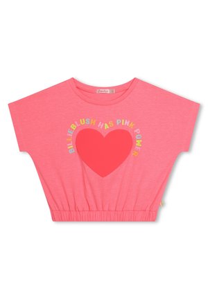 Billieblush SHORT SLEEVES  - T-shirt imprimé - rose fluo