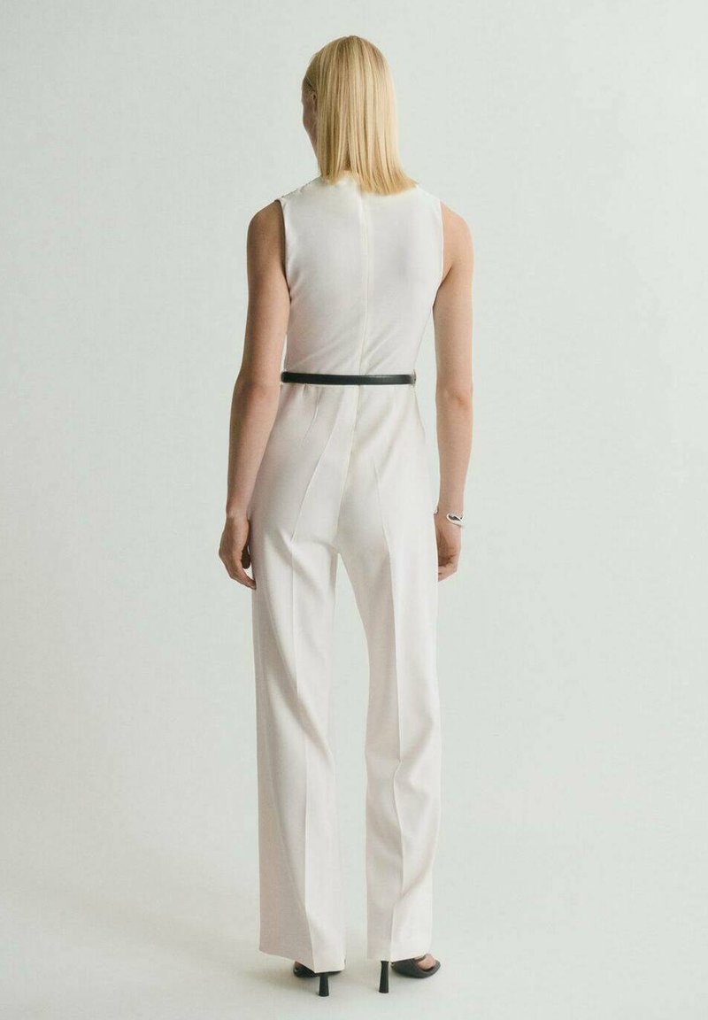Mango - WITH DRAPED NECK  - Jumpsuit - off white, Enlarge