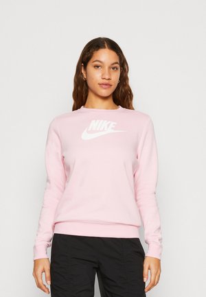 W NSW CLUB FLC GX CREW STD - Sweatshirt - med soft pink/white