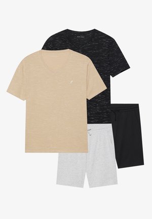 SET 2 PACK  - Pyjamas - black/humus