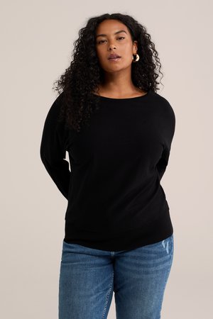 WE Fashion, CURVE - Trui - black