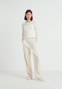 ONLY ONLPOPTRASH SUKI MW - Pantaloni sportivi - whitecap gray