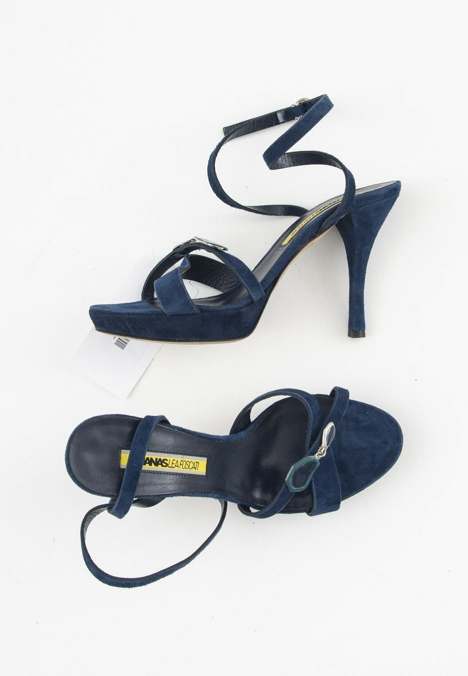 MANAS Sandalen met hoge hak - blue/blauw - (Pre-owned) - Zalando.nl