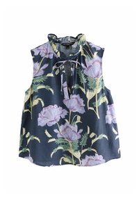 Next REGULAR FIT - HALTER TIE NECK SLEEVELESS  - Blūze - kew collection navy floral