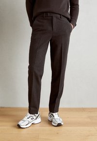 Lindbergh FORMAL PANT - Pantalones - black melange