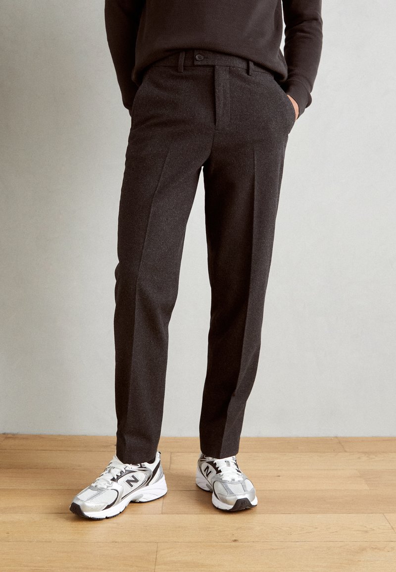 Lindbergh FORMAL PANT - Pantalones - black melange