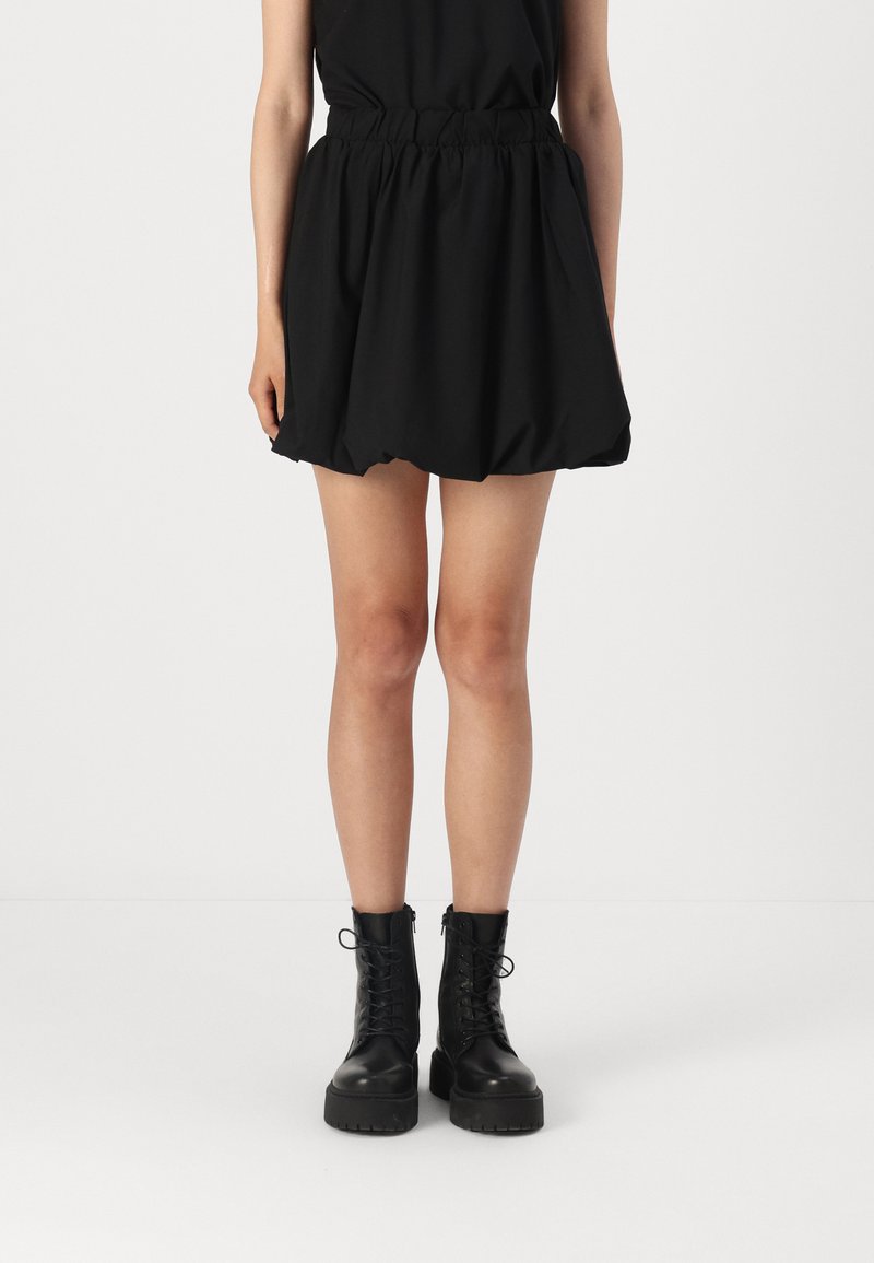 VILA VISEMA BALLOON SKIRT - Mini suknja - black