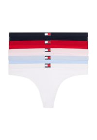 Tommy Hilfiger HERITAGE 5 PACK - Thong - p red lt pnk rib wht nvy rib s blue
