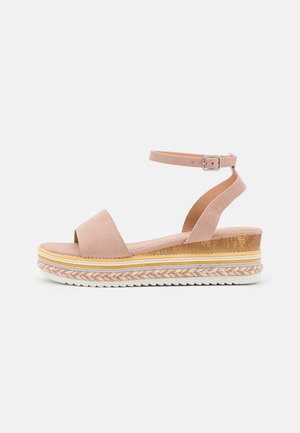 Sandalen met plateauzool - light pink