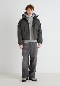 Weekday HOODED PUFFER JACKET - Winterjas - dark grey