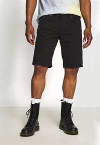 Jack & Jones - JPSTRICK  - Shorts vaqueros - black Imagen en miniatura 1